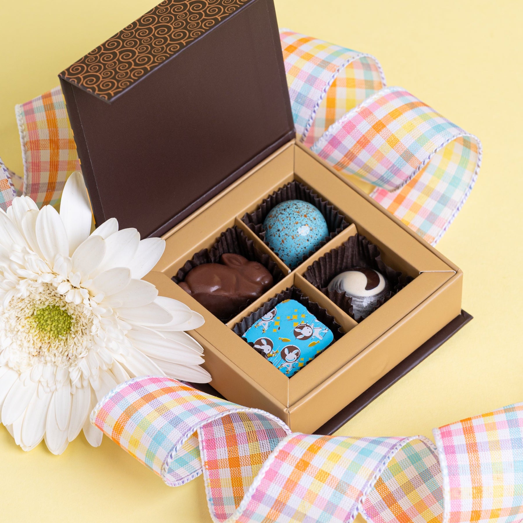 4-pc Box of Artisan Chocolates – St. Croix Chocolate Company