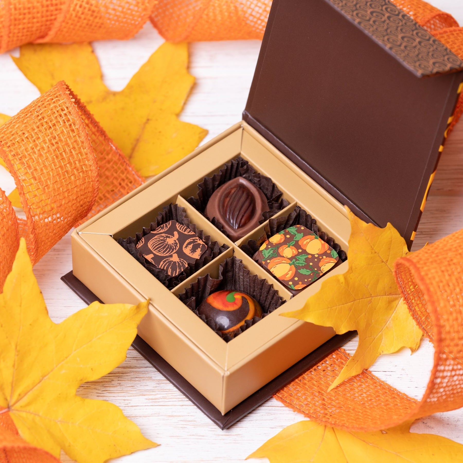 4-pc Box of Artisan Chocolates – St. Croix Chocolate Company